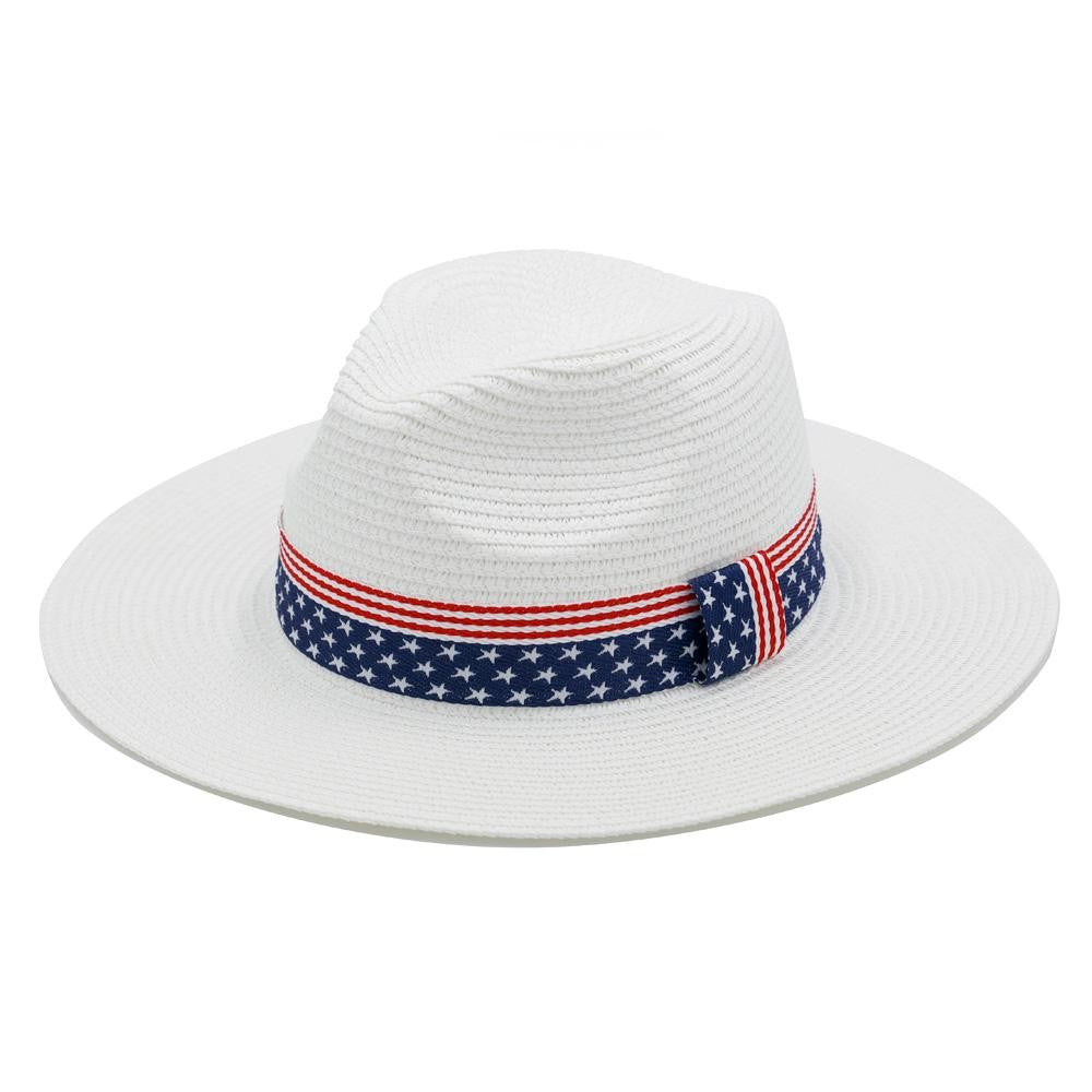 American Flag Band Panama Hat