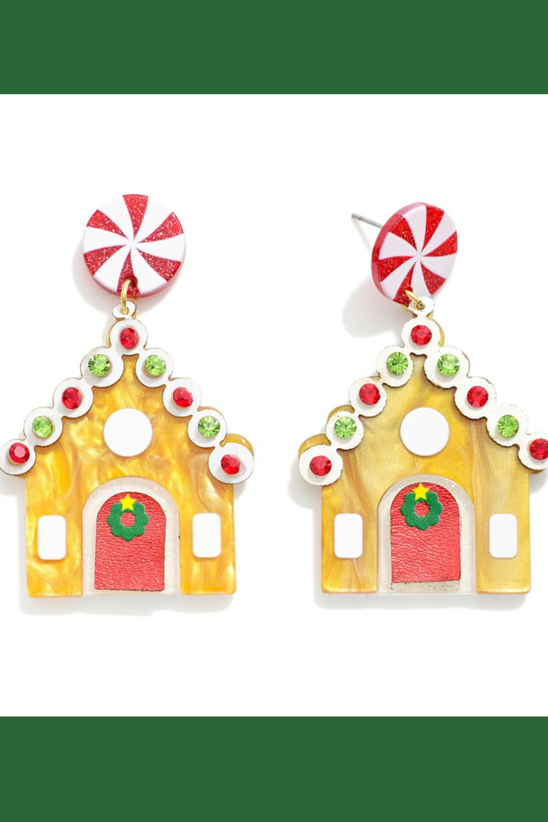 Gingerbread House Earrings