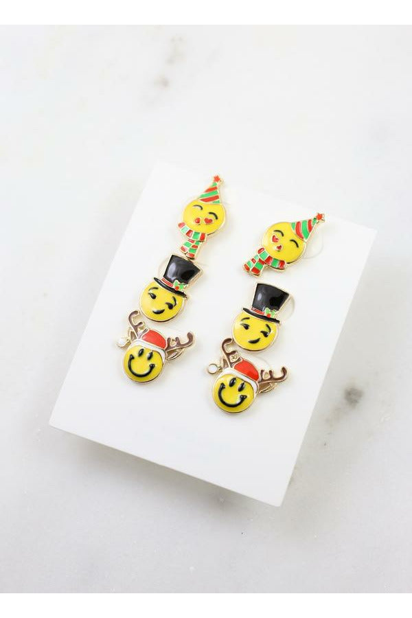 Christmas Emoji Earrings