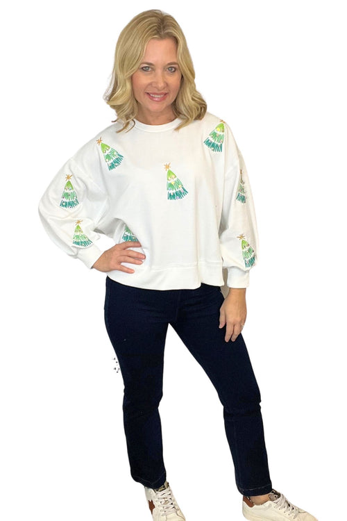 Millie Sparkle Christmas Tree Sweatshirt