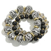 Print Wood Bead Stretch Bracelet