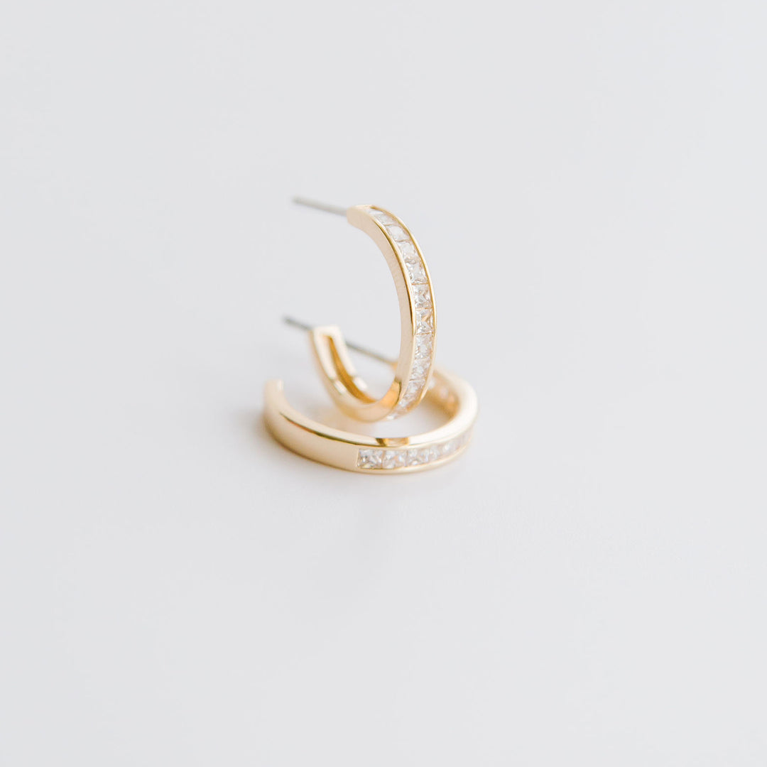 Michelle McDowell Small Gold Hoop Earrings