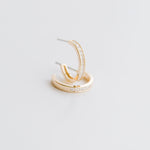 Michelle McDowell Small Gold Hoop Earrings
