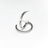 Michelle McDowell Medium Silver Hoop Earrings