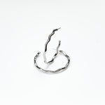 Michelle McDowell Medium Silver Hoop Earrings