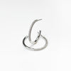 Michelle McDowell Medium Silver Hoop Earrings