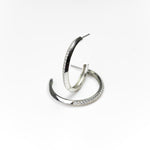 Michelle McDowell Medium Silver Hoop Earrings