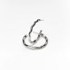 Michelle McDowell Large Silver Hoop Earrings