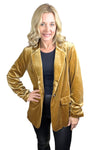 Golden Velvet Blazer