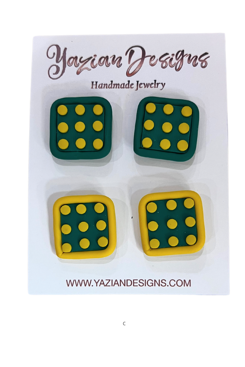 Yazian Designs Green and Gold Collection
