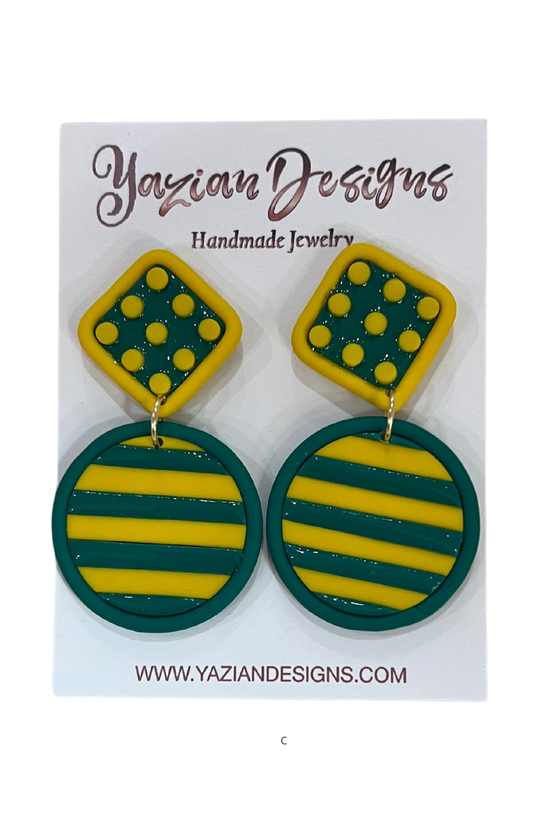 Yazian Designs Green and Gold Collection