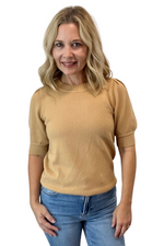 Short Sleeve Knit Sweater