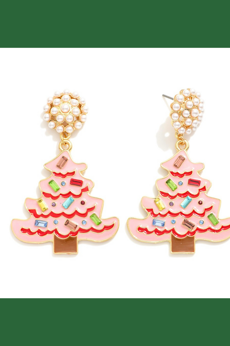 Enamel Pink Christmas Tree