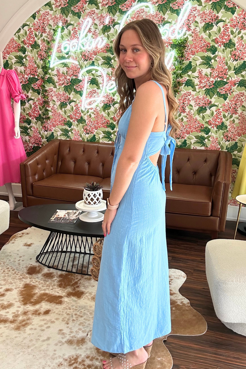 Victoria Keyhole Long Dress