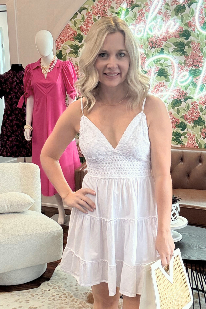 Tie Back Crochet Dress – Local Style House