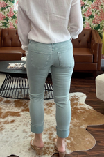 Dear John Denim Mint Cuffed Blaire Jeans