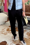 Linen Pull On Straight Leg Pants