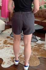 Linen Pull On Shorts