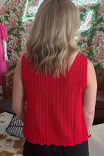 Tie Front Sweater Vest