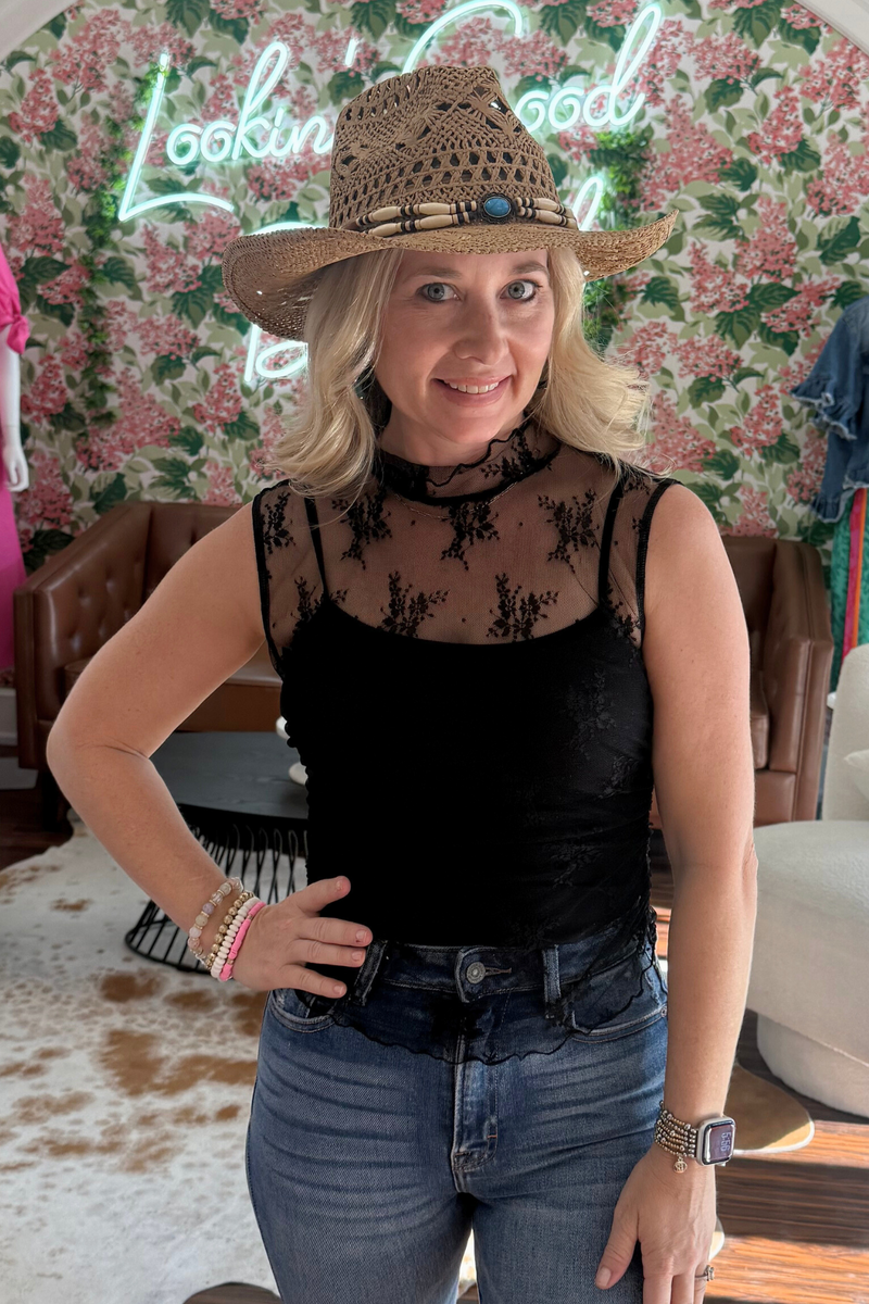 Floral Lace Tank Top