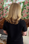 Modal Quarter Sleeve Short Sleeve Top