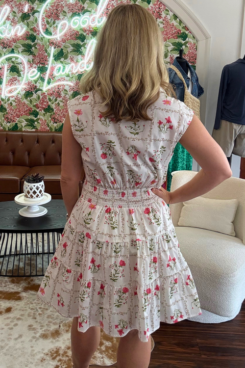Floral Print Mini Dress