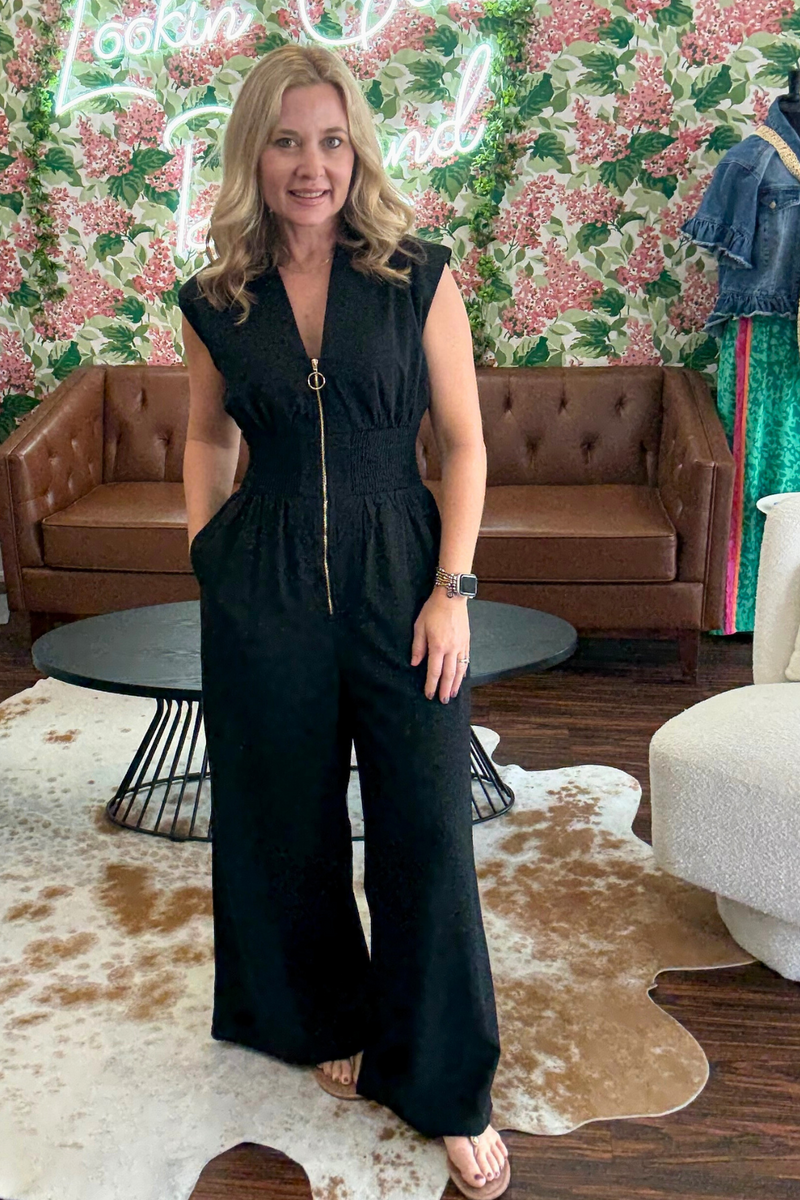 Zip Front Jumpsuit