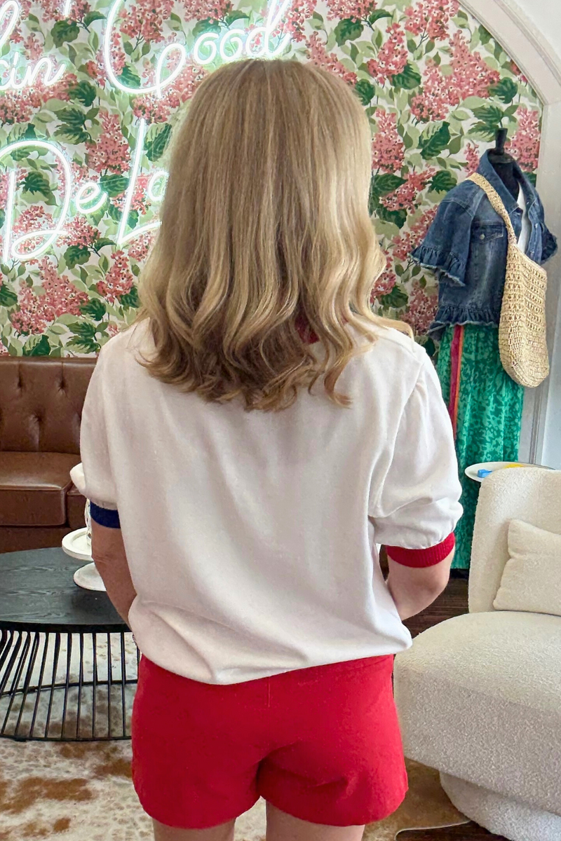 USA Short Sleeve Sweater