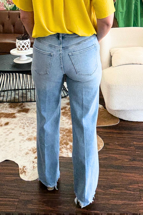 Dear John Fiona Sarasota Light Wash Wide Leg Denim