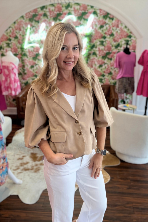 Bubble Half Sleeve Blazer