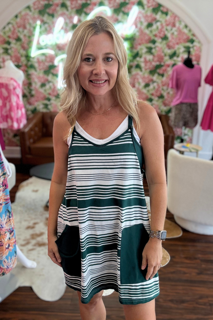 Knit Mini Dress with Built in shorts and bra