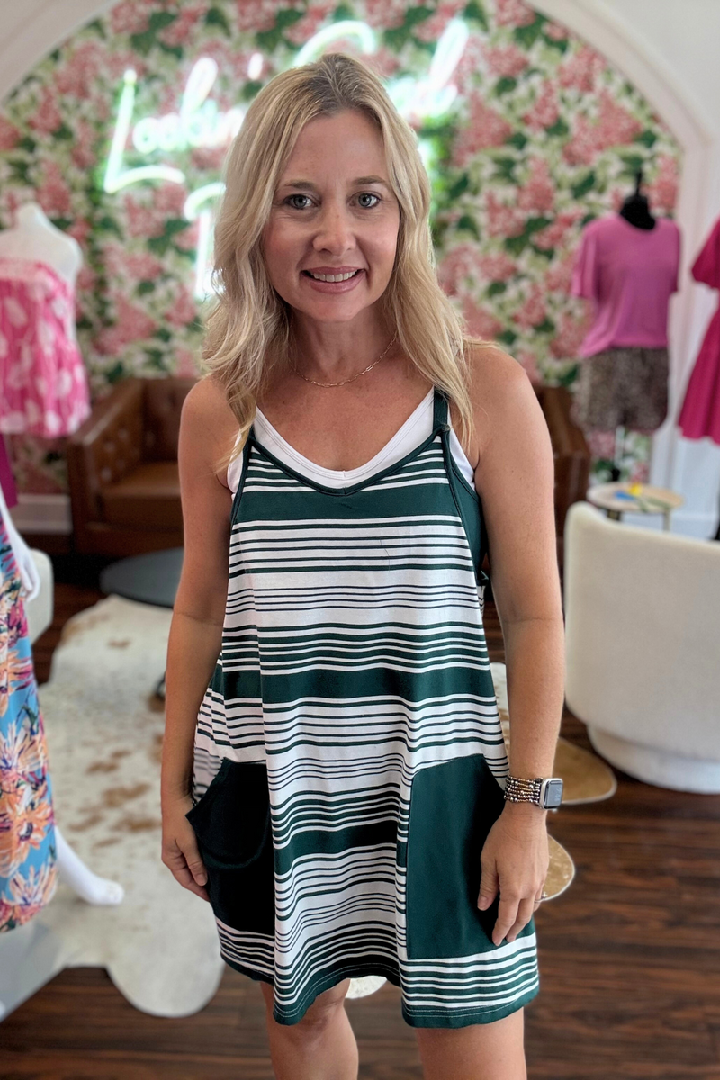Knit Mini Dress with Built in shorts and bra