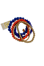Michelle McDowell Orange and Blue Bracelets