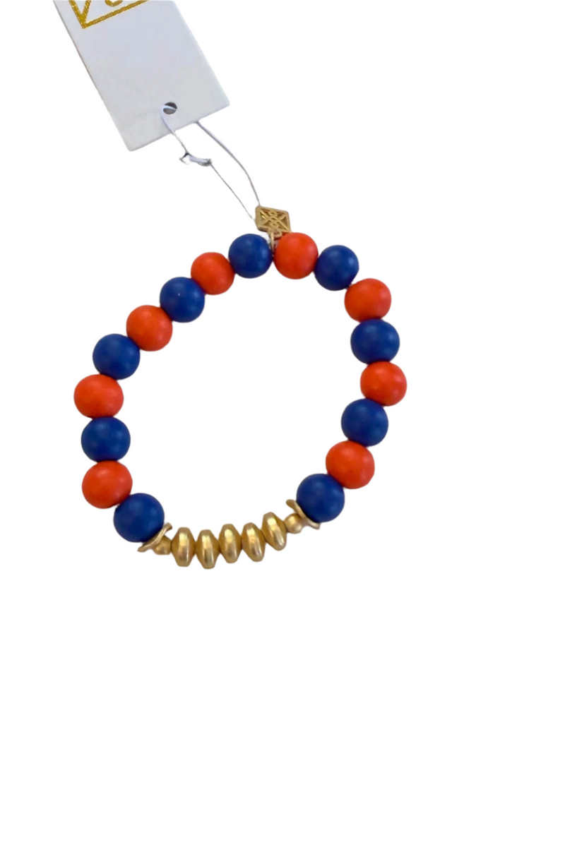 Michelle McDowell Orange and Blue Bracelets