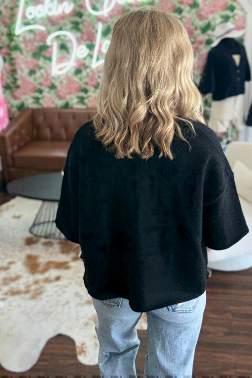 3/4 Sleeve Button Down Cardigan