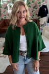 3/4 Sleeve Button Down Cardigan