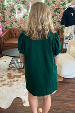 Polo Dress with Ruffle Collar and Sleeve