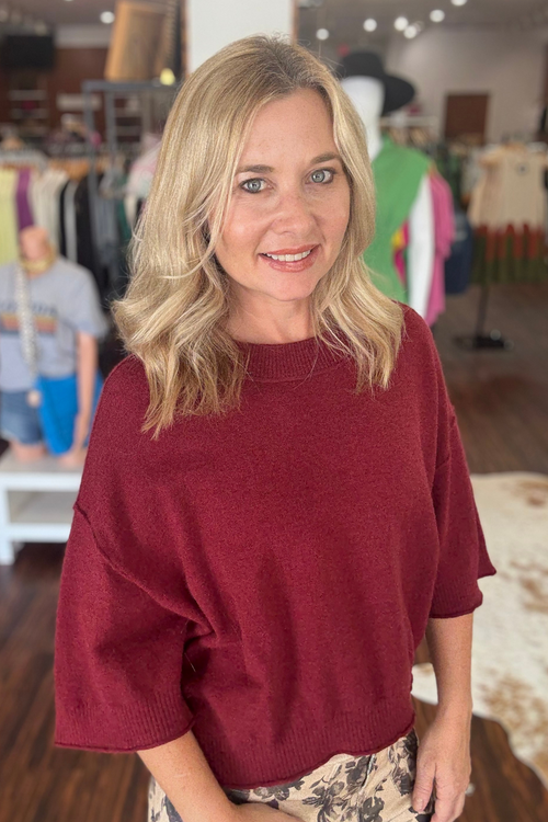 Knit 3/4 Sleeve Top