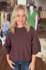 Knit 3/4 Sleeve Top