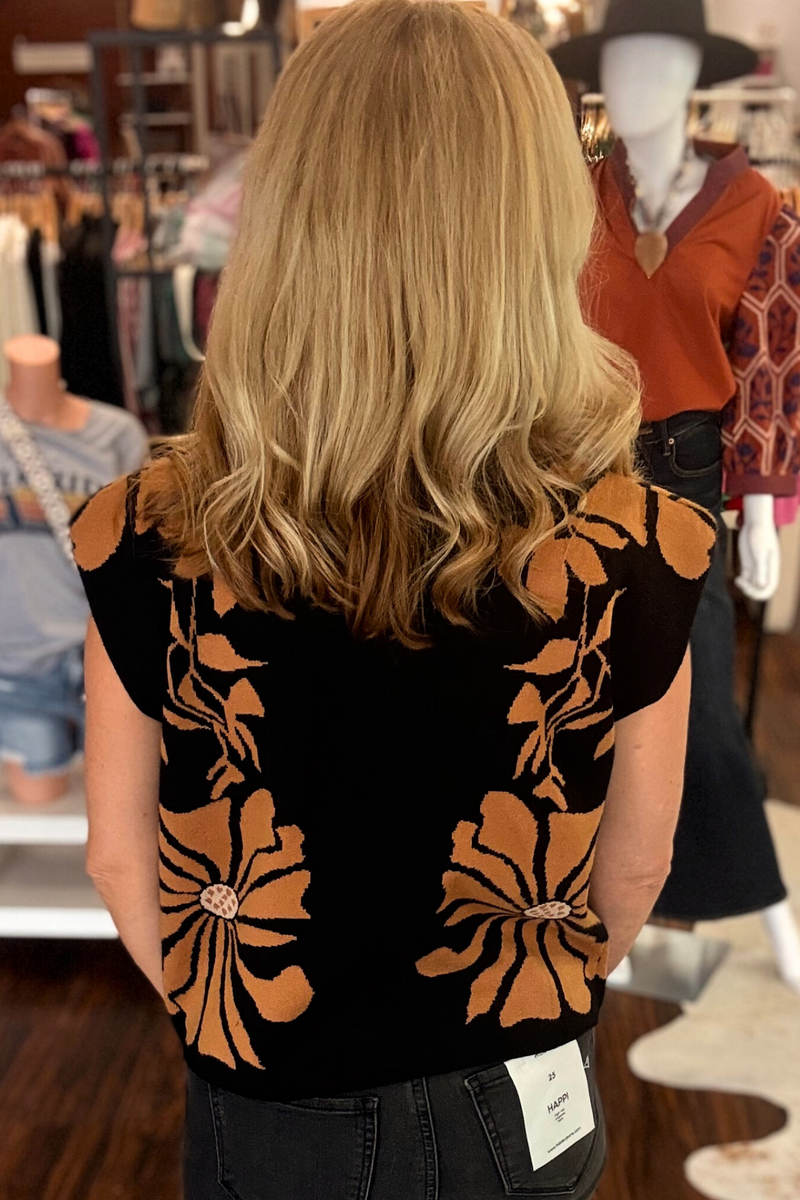 Floral Print Pullover Top