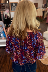 3/4 Sleeve Bubble Hem Top
