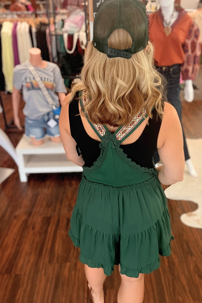 Ruffle Trim Romper