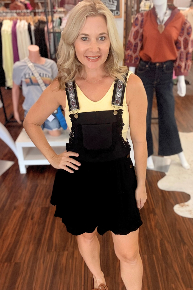 Ruffle Trim Romper