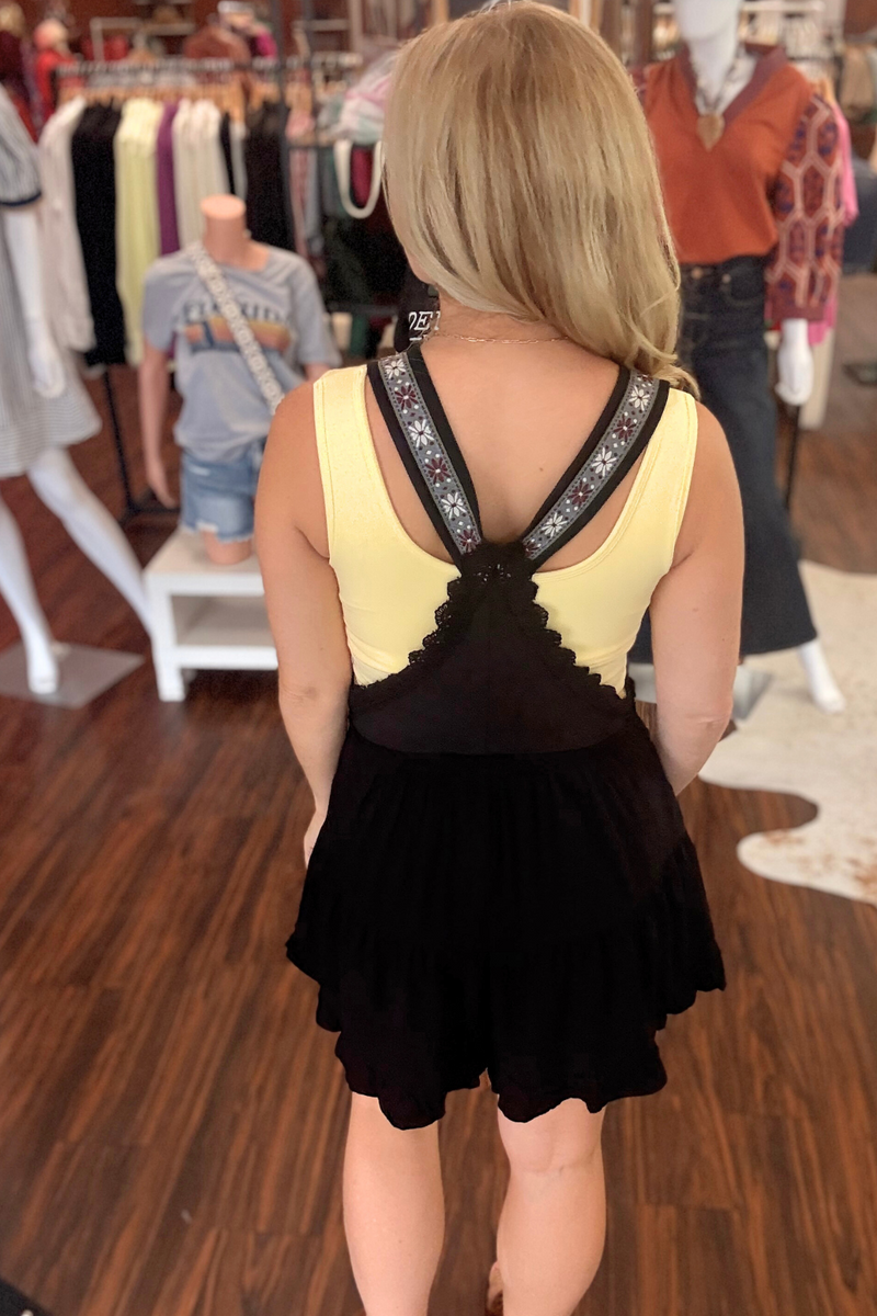 Ruffle Trim Romper