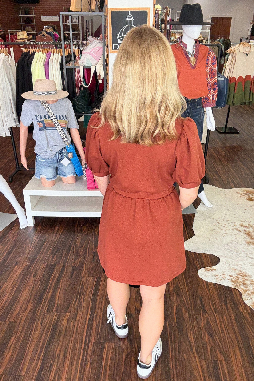 Zipper Front Pullover Mini Dress