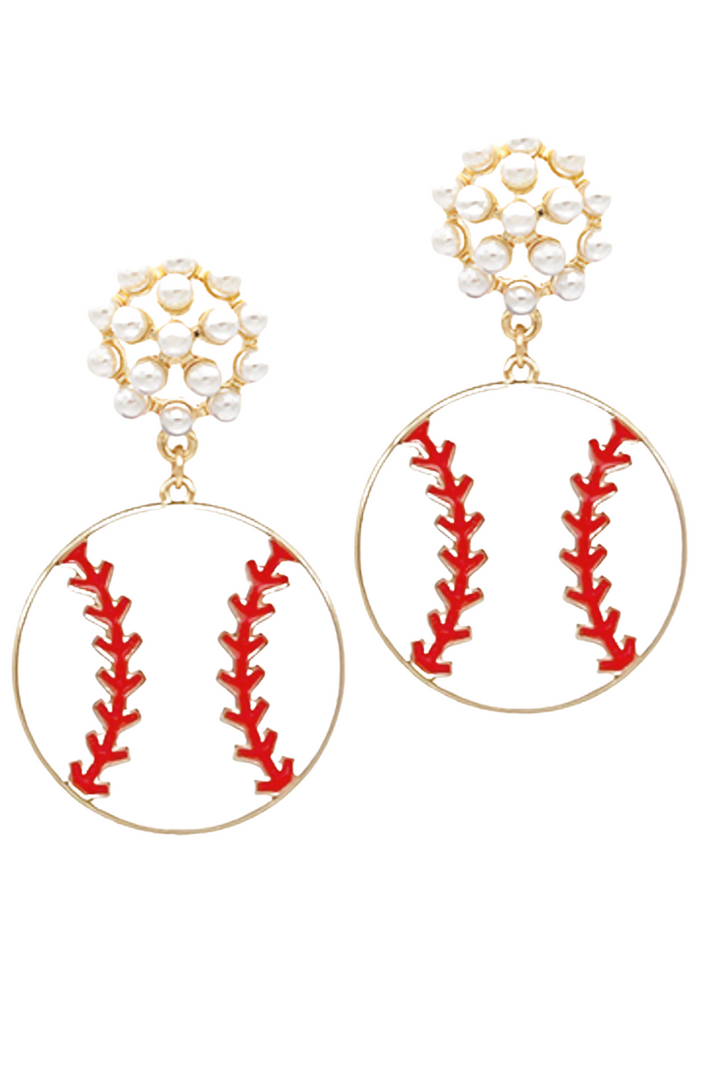 Pearl Detail Sport Earrings