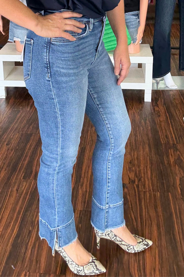 Flying Monkey High Rise Kick Flare Jeans