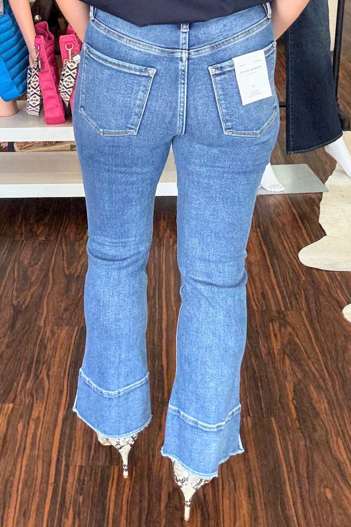 Flying Monkey High Rise Kick Flare Jeans