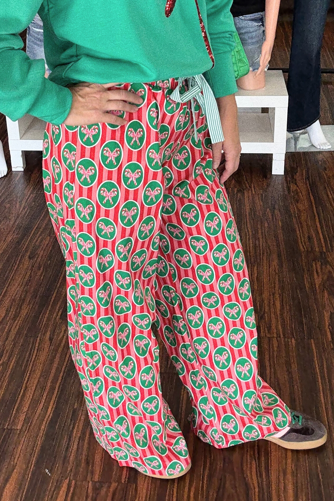 Christmas Print Cotton Pajama Pants