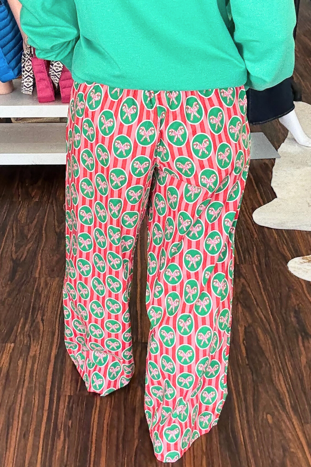 Christmas Print Cotton Pajama Pants